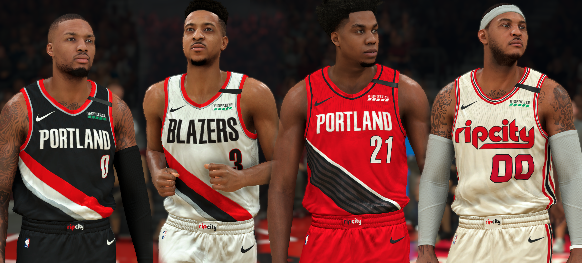 NBA 2K21 HOW TO MAKE 2020-2021 Portland Trail Blazers City Edition Jerseys  Tutorial 