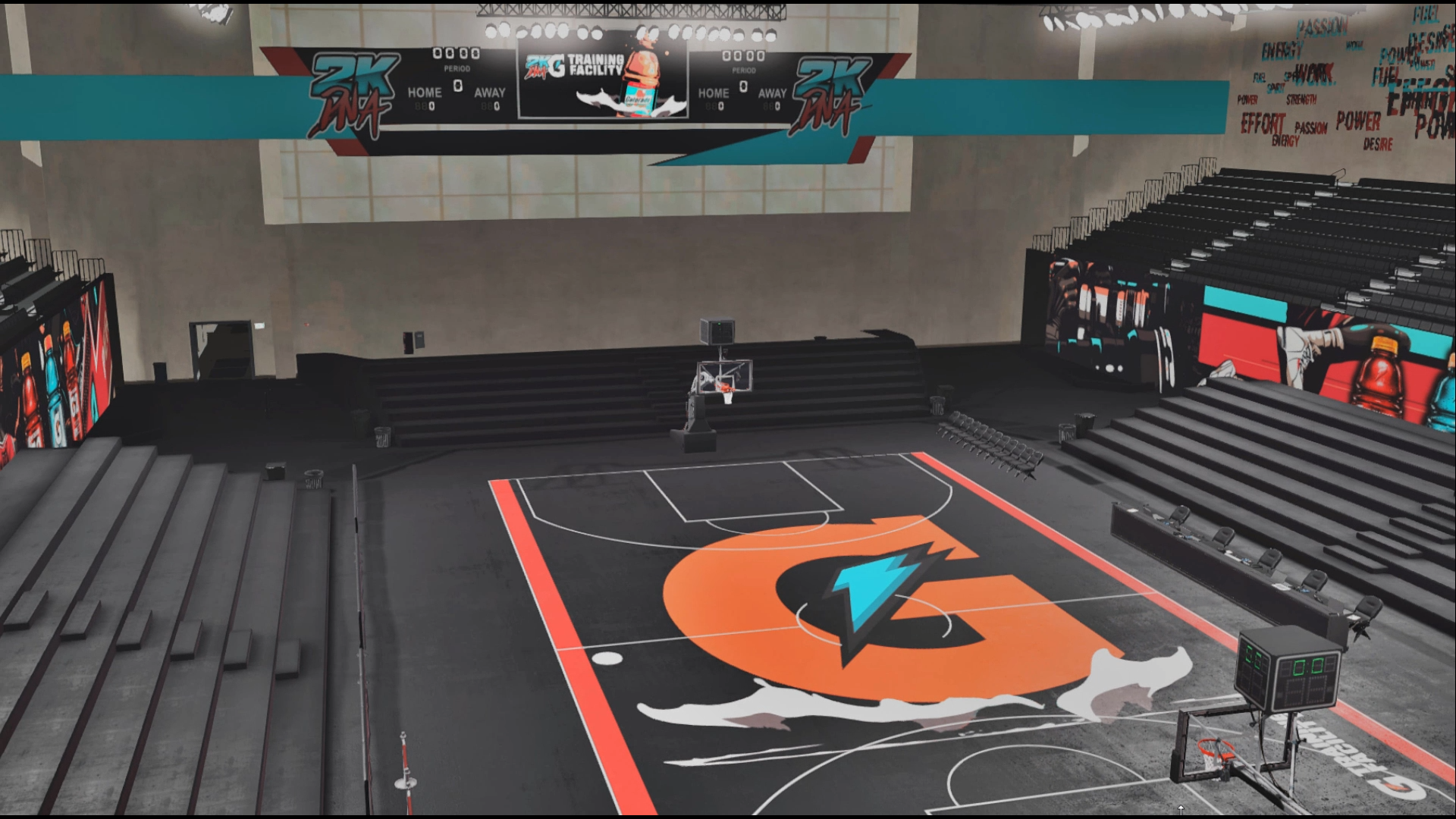 NBA 2K21 Default Practice Gym as Blacktop Court by dbphotoinc