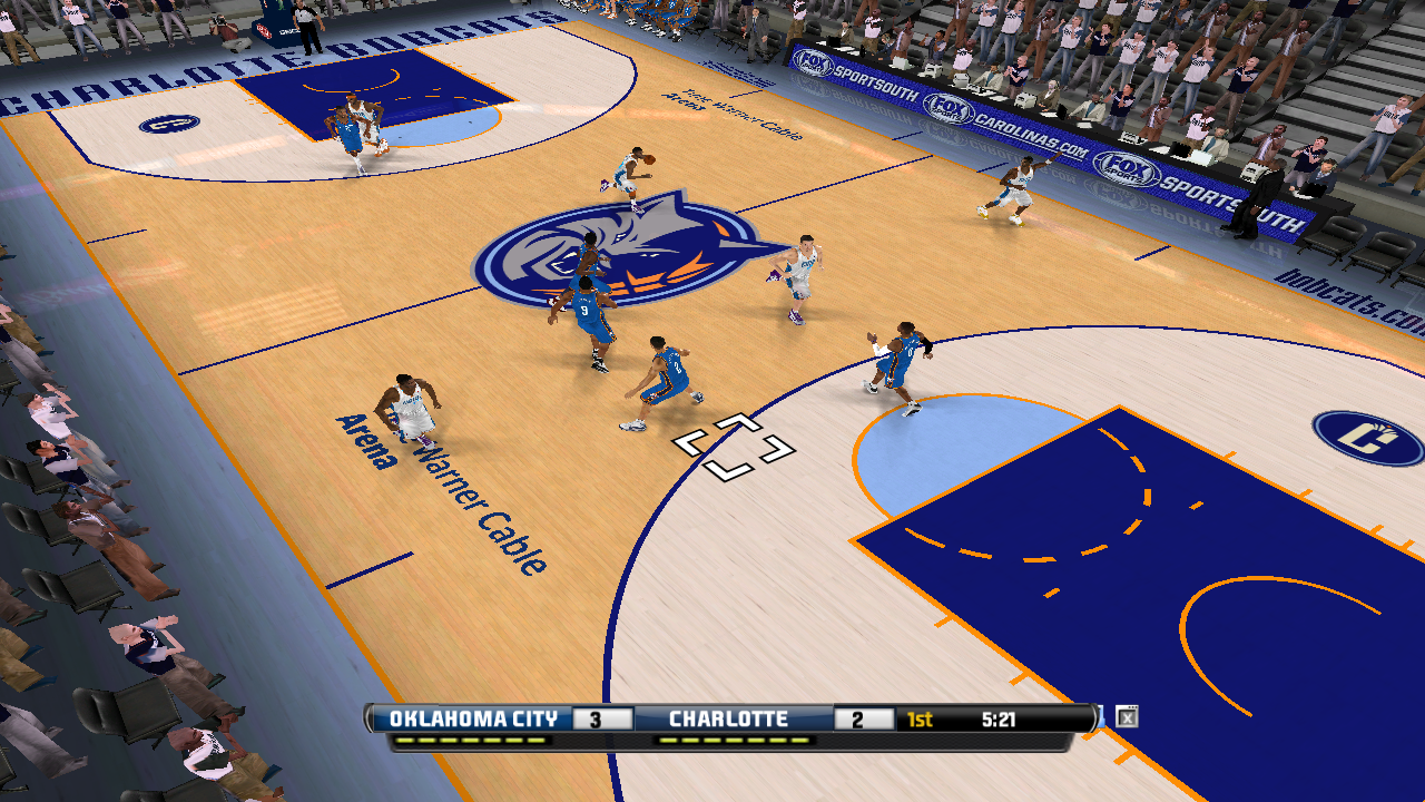 charlotte bobcats court