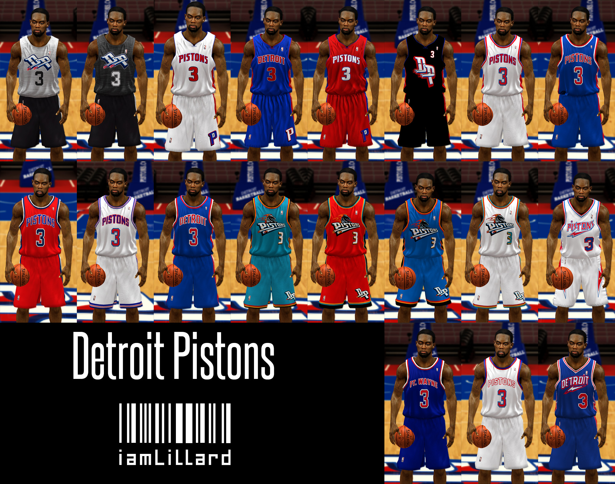 NLSC Forum • Downloads - 2012/2013 Detroit Pistons Court Patch [Hiiipower  Conversion]