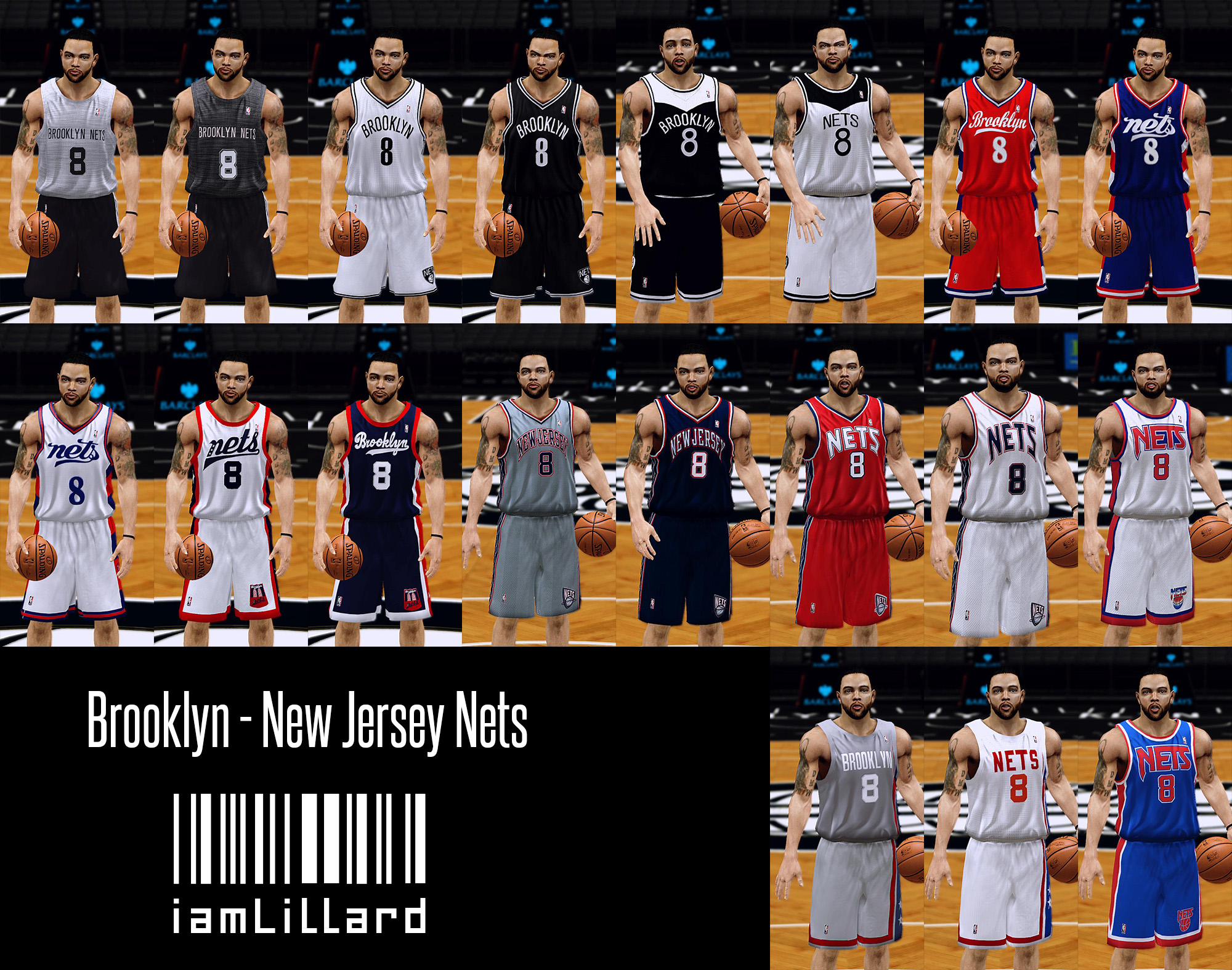 NLSC Forum • Downloads - 2000s New Jersey Nets Uniforms