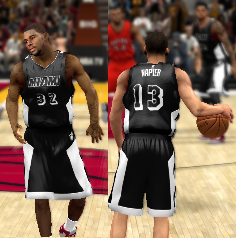 miami heat black tie jersey