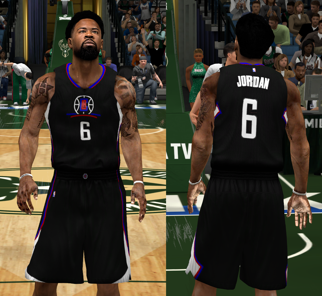 NLSC Forum • Downloads - Los Angeles Clippers Black Alternate Uniform